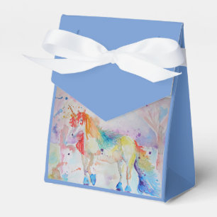 Unicorn Watercolor Geburtstagsparty Cake Fee Box Geschenkschachtel