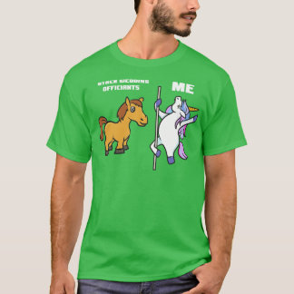 Unicorn Wedding Offizier T-Shirt