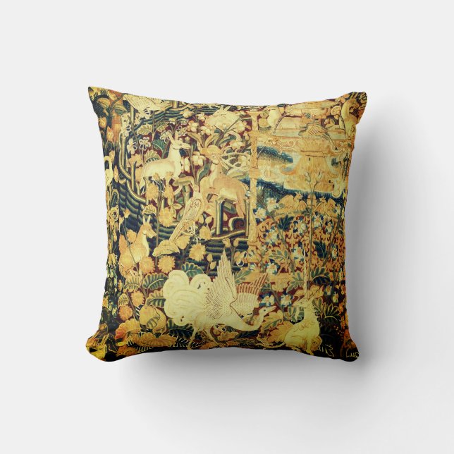 UNICORN WHITE GRIFFIN, TIERE, FANTASTISCHE BLUME KISSEN (Vorderseite)