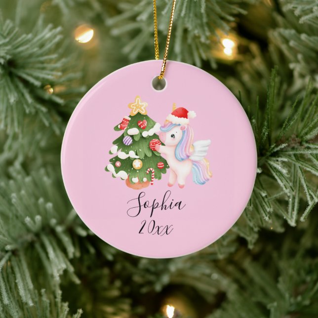 Unicorn Wish - Custom Christmas Ornament for Gir (Baum)