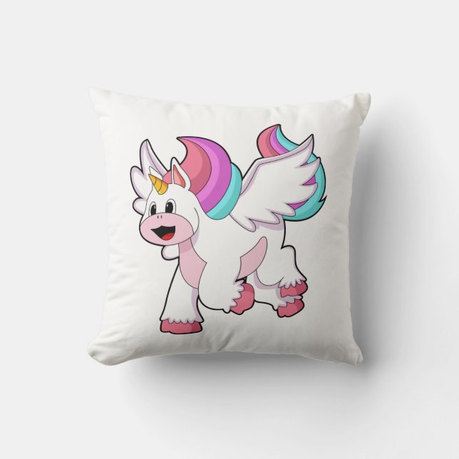 Unicorn with Wing.PNG Kissen (Vorderseite)