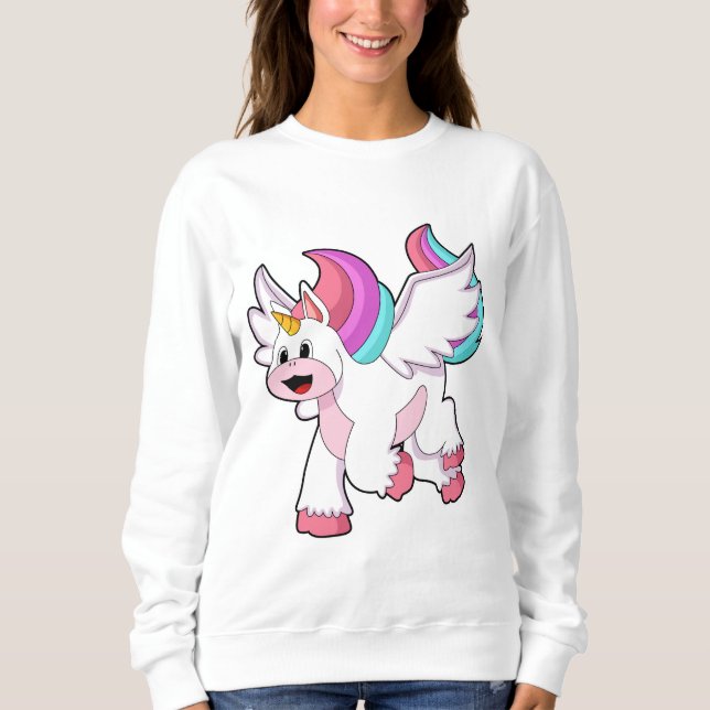 Unicorn with Wing.PNG Sweatshirt (Vorderseite)