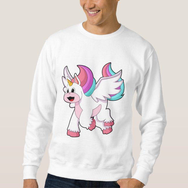 Unicorn with Wing.PNG Sweatshirt (Vorderseite)
