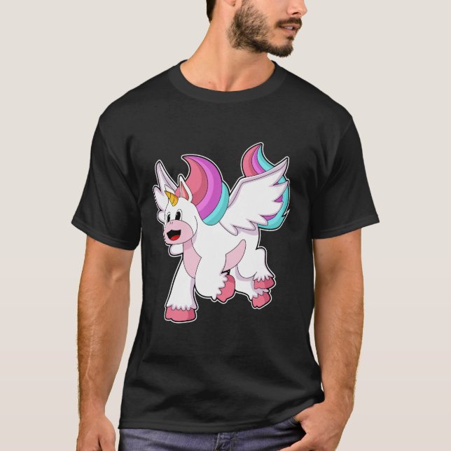 Unicorn with Wing.PNG T-Shirt (Vorderseite)