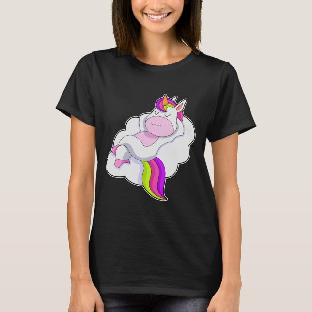 Unicorn Wolken T-Shirt (Vorderseite)