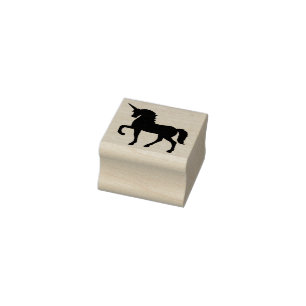 Unicorn Wood Art Briefmarke Gummistempel