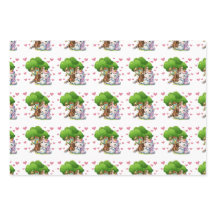Unicorn & Woodland Friends Wrapping Paper Niedlich