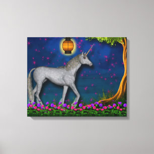 Unicorn World Wrapped Canvas Leinwanddruck