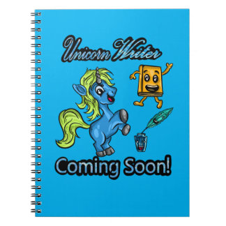 Unicorn Writer - bald kommen! Spiralnotizblock Notizblock