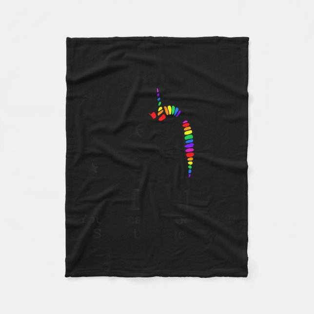 Unicorn You Curse Too Much You Breathe Too Much  Fleecedecke (Vorderseite)