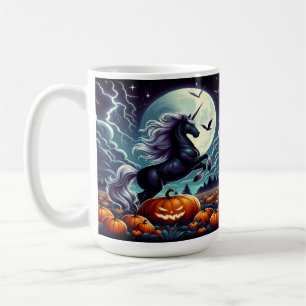 Unicorn Züchten Spooky Halloween Pumpkin Kaffeetasse