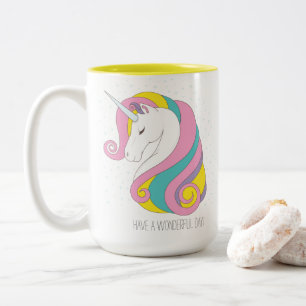 Unicorn Zwei-Ton Tasse (personifizieren Sie sie!)