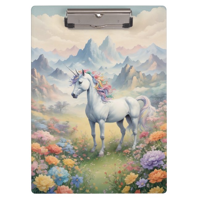 Unicorn-Zwischenablage Klemmbrett (Vorderseite)