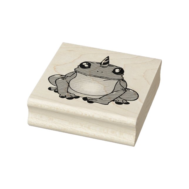 Unicorned Frosch Gummistempel (Stempel)