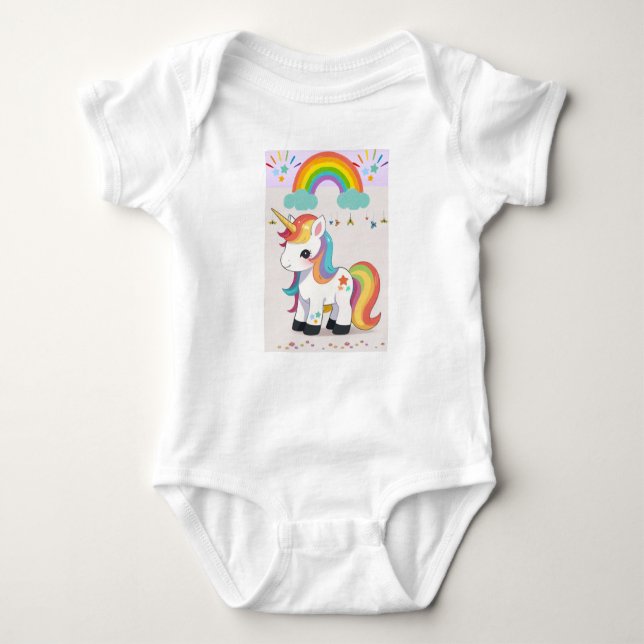 UNICORNIO BABY STRAMPLER (Vorderseite)