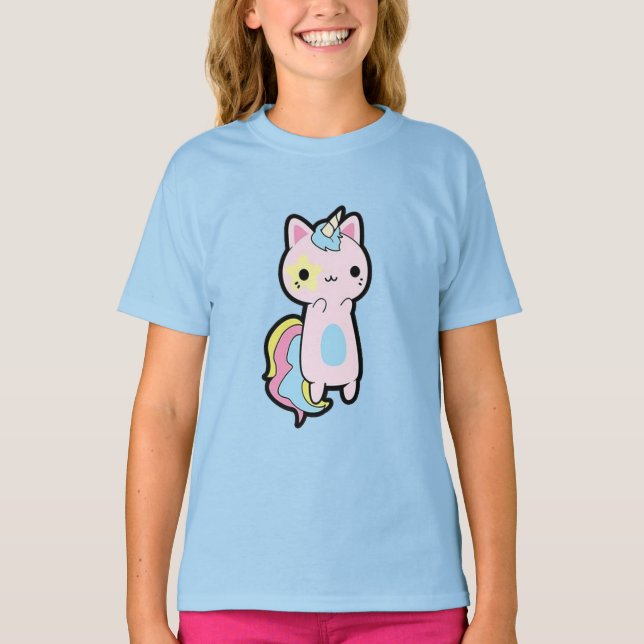 Unicornio Kawaii T-Shirt (Vorderseite)