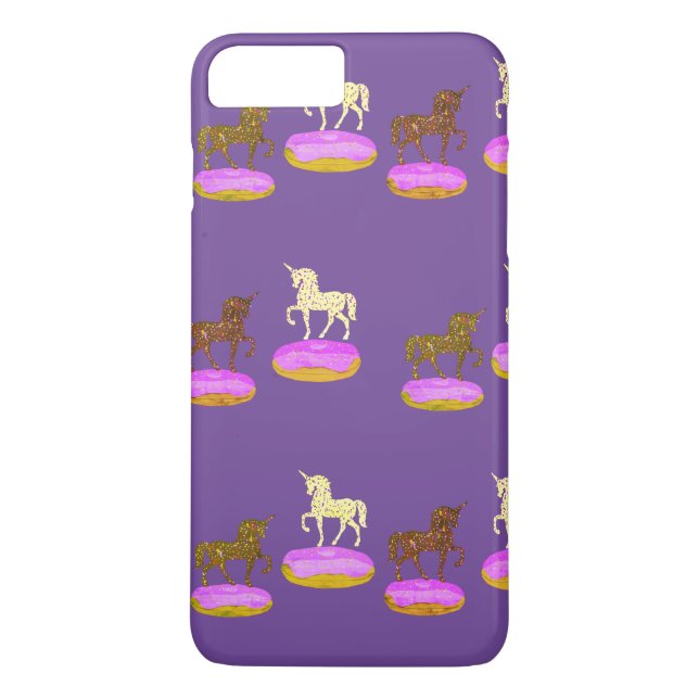 Unicorns Art Sweet Donuts Case-Mate iPhone Hülle (Rückseite)