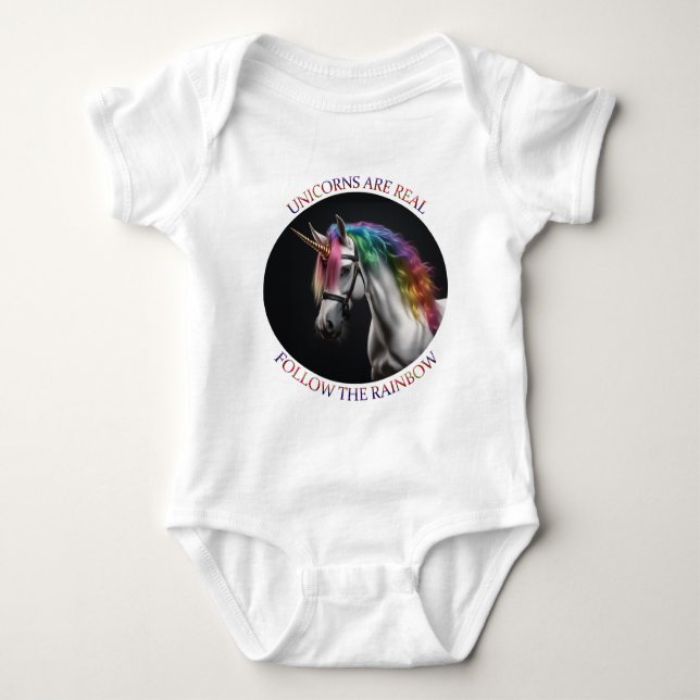 Unicorns Baby Strampler (Vorderseite)