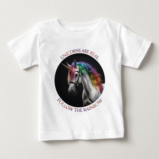 Unicorns Baby T-shirt (Vorderseite)