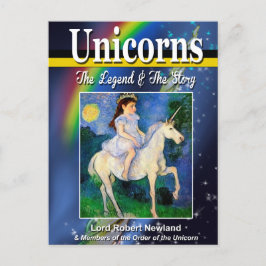 Unicorns Book Cover Postcard Postkarte