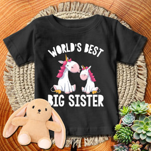 Unicorns 🦄 der weltbesten großen Schwester WHTX Baby T-shirt