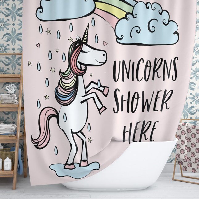 Unicorns Dusche hier Duschvorhang (Every dreamer needs to let the people know that you, a.k.a The Magical Unicorn showers here.)