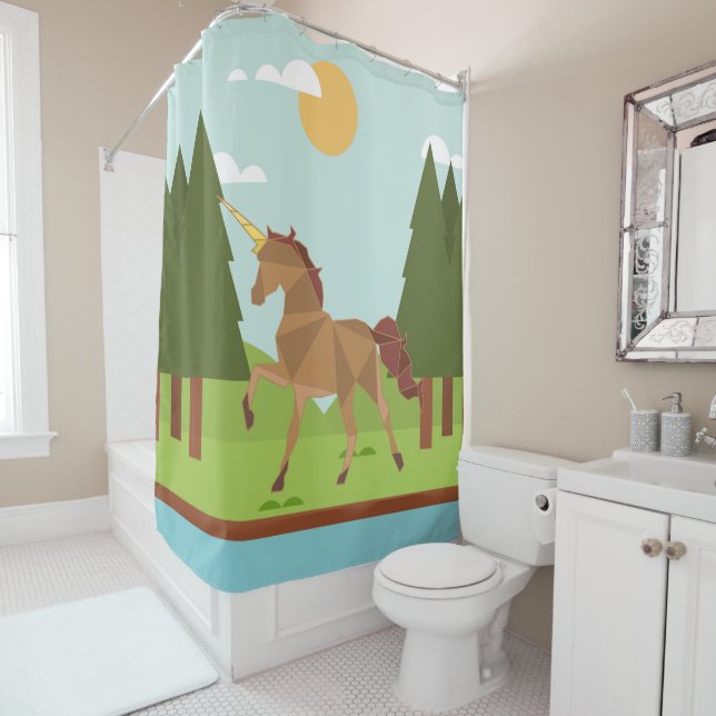Unicorns Duschvorhang (Beispiel)