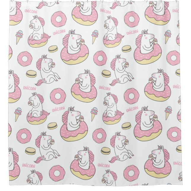 Unicorns Duschvorhang (Vorderseite)