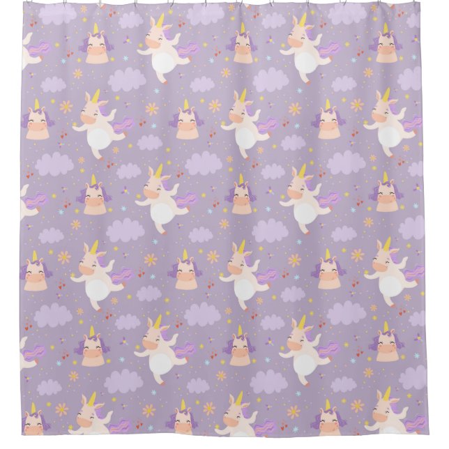 Unicorns Duschvorhang (Vorderseite)