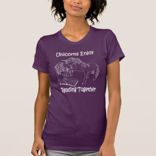 Unicorns Enjoy Reading Together T-Shirt - WL