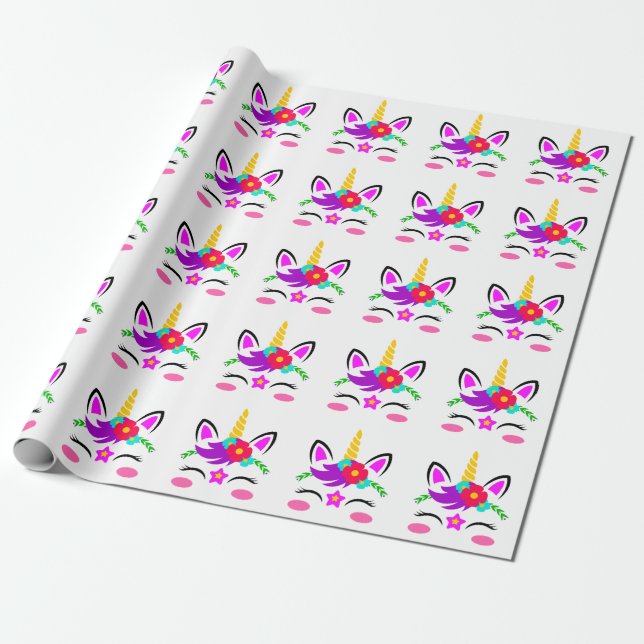 Unicorns Geschenkpapier (Ungerollt)