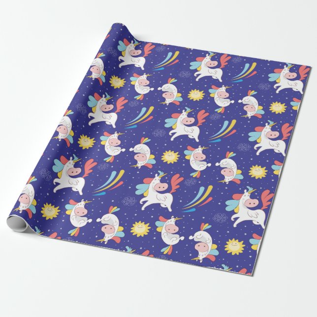 Unicorns Geschenkpapier (Ungerollt)
