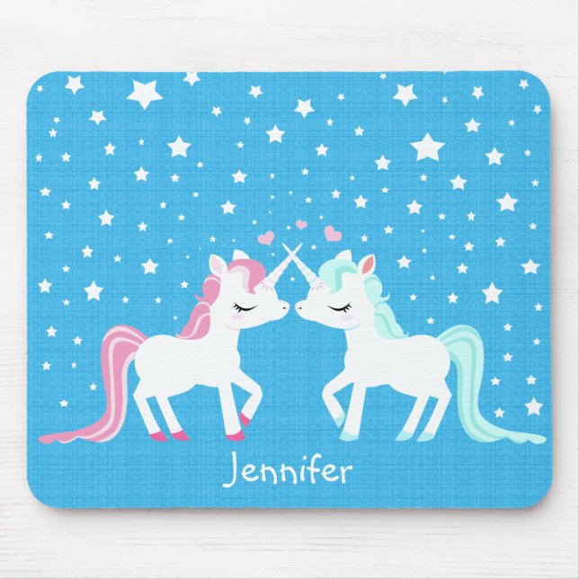 Unicorns in Liebe mousepad kundengerecht (Vorne)