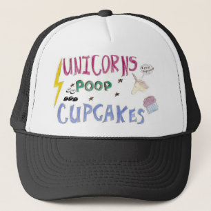 Unicorns KACKEN kleine Kuchen Truckerkappe