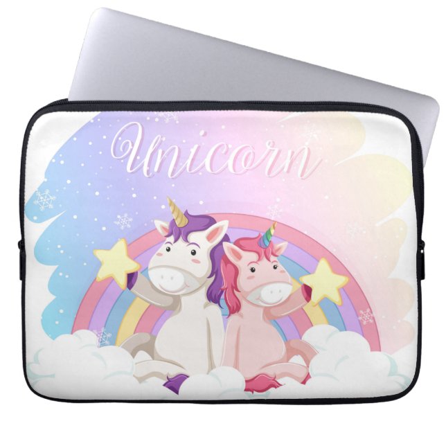 Unicorns Laptop Sleeve (Vorderseite)