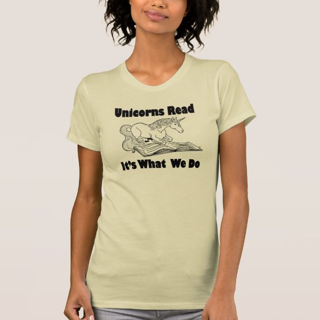 Unicorns Lesen - Es ist, was wir tun - BL T-Shirt (Vorderseite)