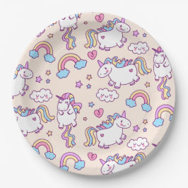Unicorns Pappteller