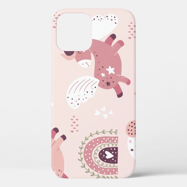 Unicorns Rainbows: Pastellzauberer Hintergrund. Case-Mate iPhone Hülle (Rückseite)