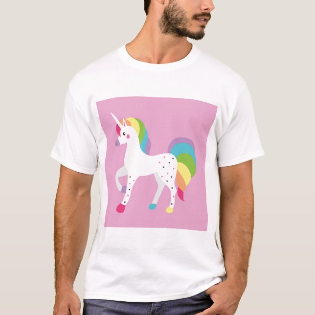 Unicorns-rosa T - Shirt fantastisch (Vorderseite)
