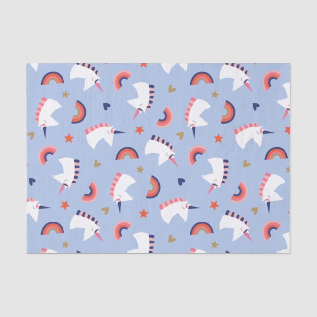 Unicorns Seidenpapier (Vorderseite)