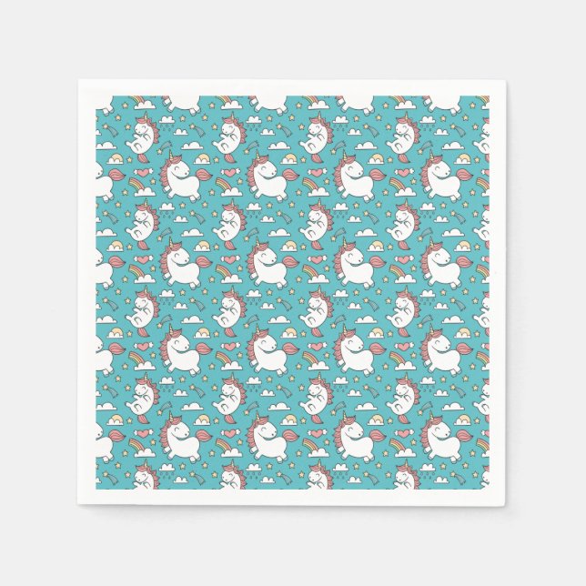 Unicorns Serviette (Vorderseite)