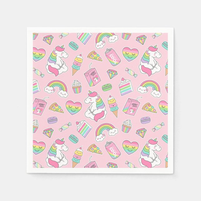 Unicorns Serviette (Vorderseite)