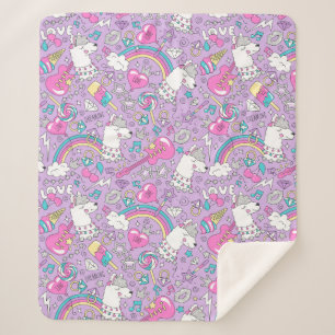 Unicorns Sherpa Blanket Sherpadecke