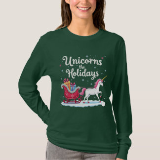 Unicorns Sleigh Holidays Shirt