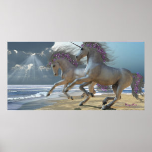 Unicorns Teil 2 Drucken Poster
