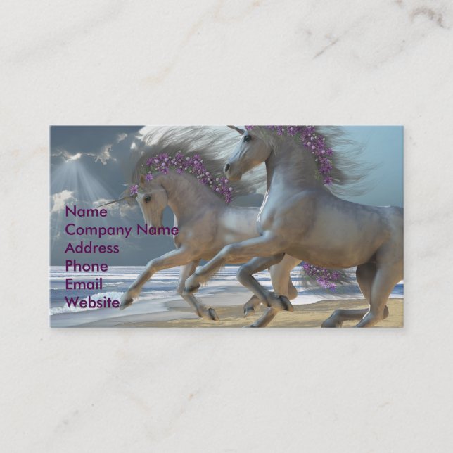 Unicorns Teil 2 Visitenkarte (Vorderseite)