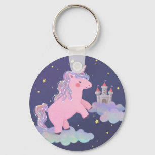 Unicorns Traumfantasy-Illustration Schlüsselanhänger