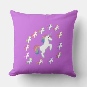 Unicorns Unicorn und mehr mehrfarbige Unicorn Kissen