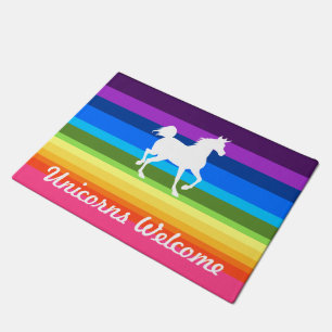Unicorns Welcome Rainbow Fußmatte