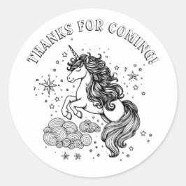 Unicoron Kindergeburtstag Party Personalisiert Col Runder Aufkleber